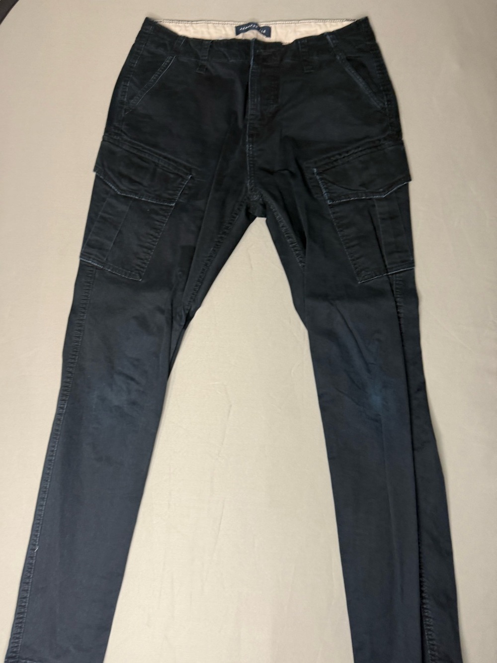 Aeropostale Men's Navy Cargo Pants with Utility Pockets